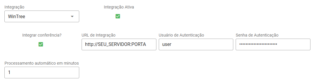 Configurações